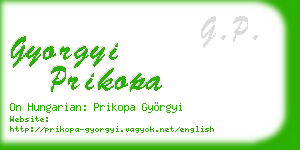 gyorgyi prikopa business card