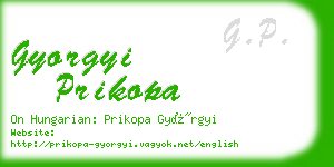 gyorgyi prikopa business card